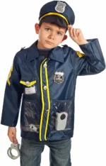 Website image Police Officer Costume For Kids - One Size 3 - 8yrs - Image 2
